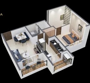 1 BHK 477 Sq. Ft. Apartment in Jain Namo Maxima