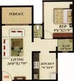 Jamnabai Apartment 1 BHK Layout