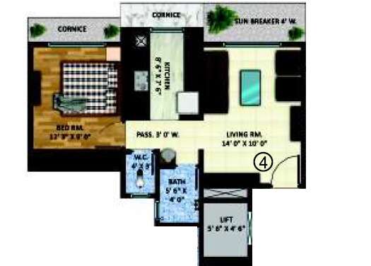 jeevan lifestyles phase ii apartment 1 bhk 385sqft 20232128002119