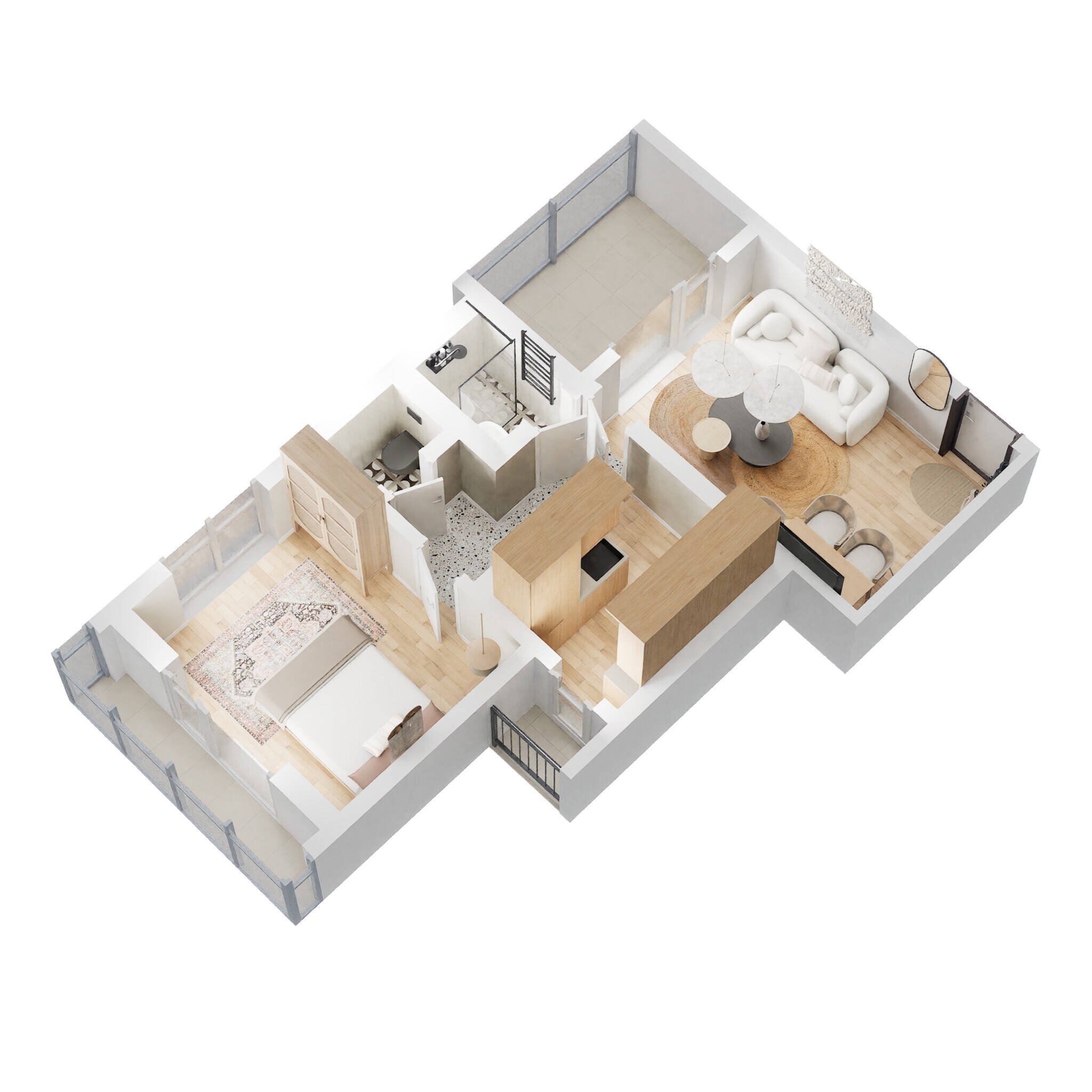 Floor plan of 1 BHK 327 Sq. Ft. Apartment in Jewel Heights Badlapur, Thane