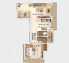 1 BHK 318 Sq. Ft. Apartment in Joshi Darshani CHS