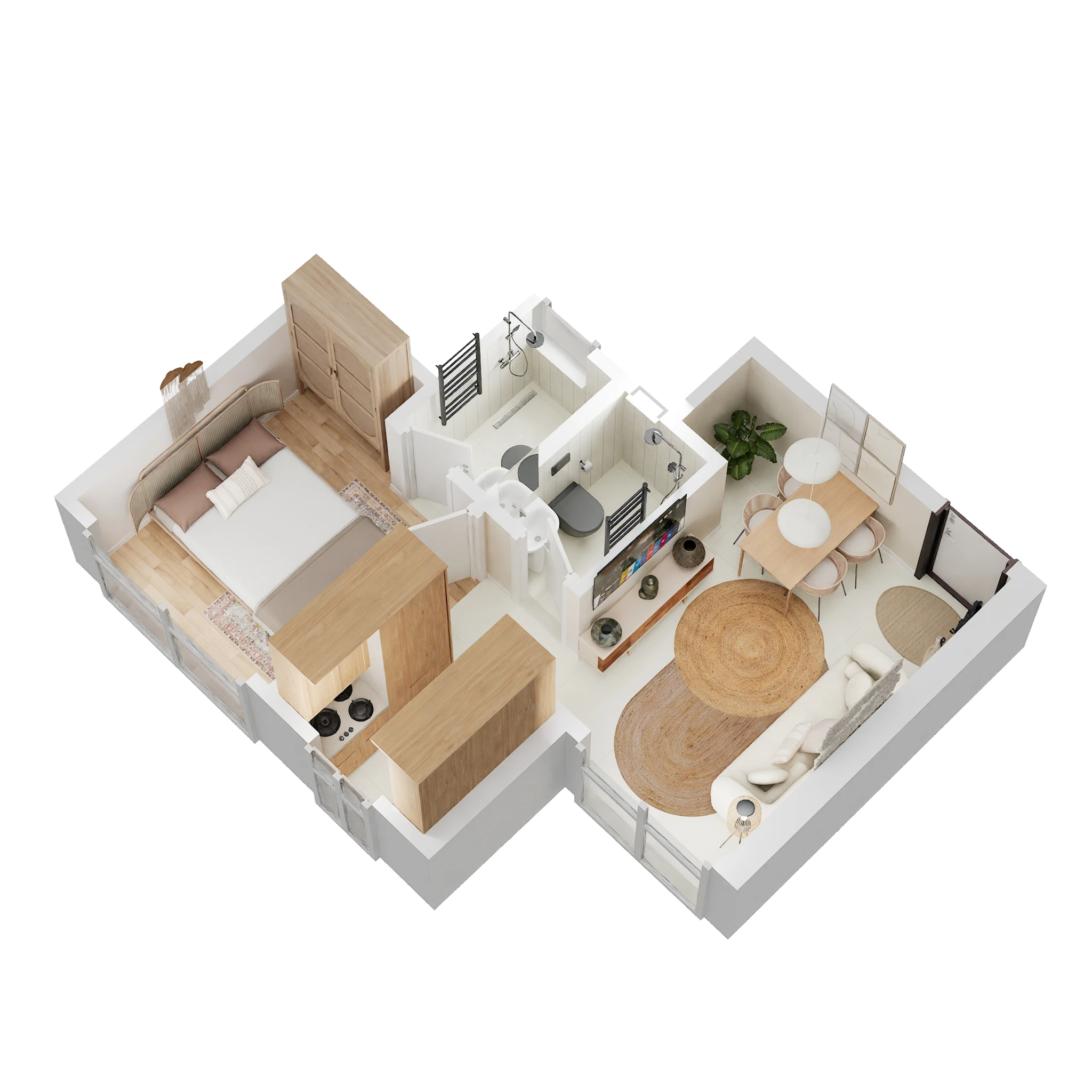 1 BHK 321 Sq. Ft. Apartment in JP Codename Lottery