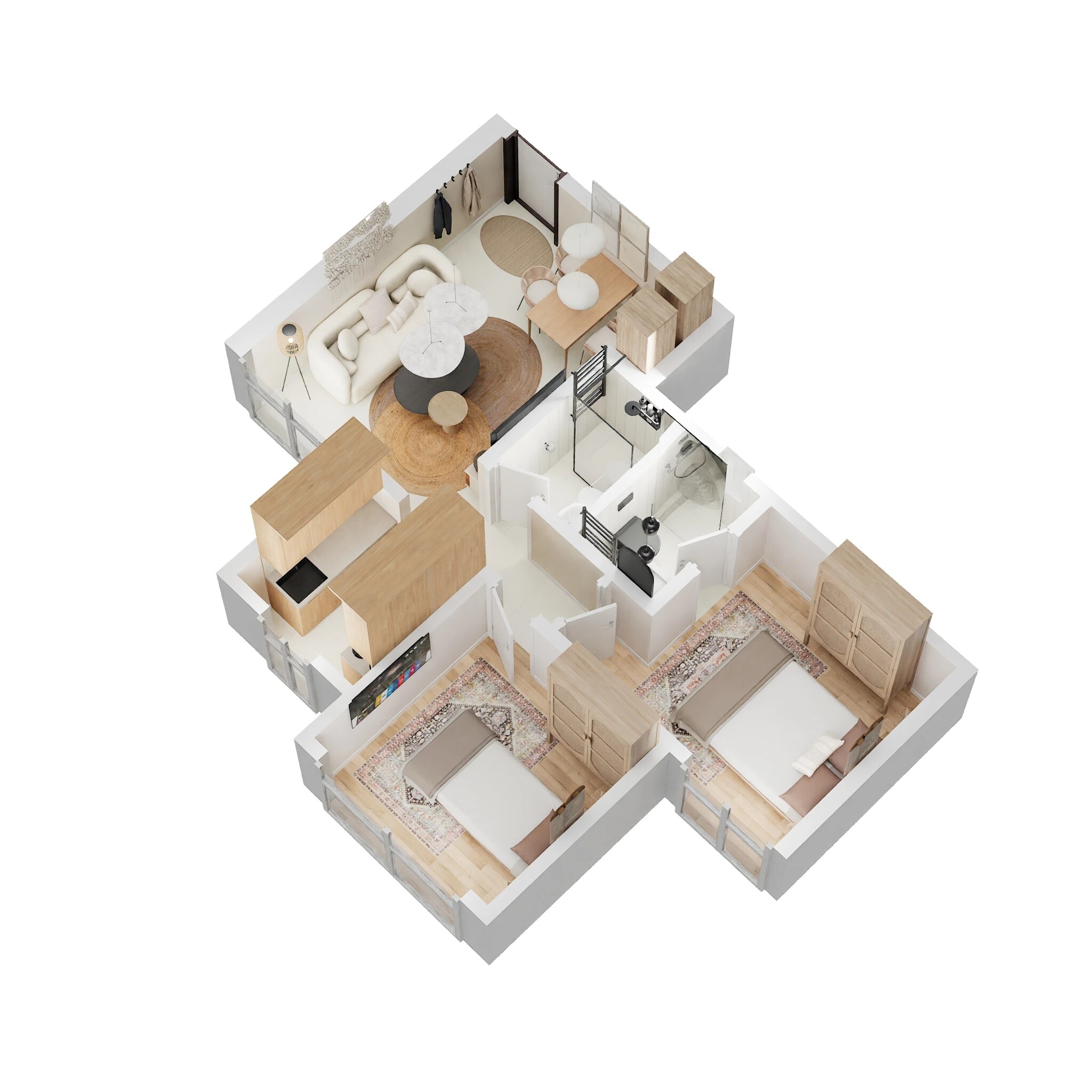 2 BHK 462 Sq. Ft. Apartment