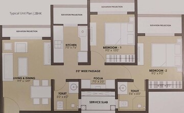  2 BHK Apartment at JP North, Mira Road – for Rent
