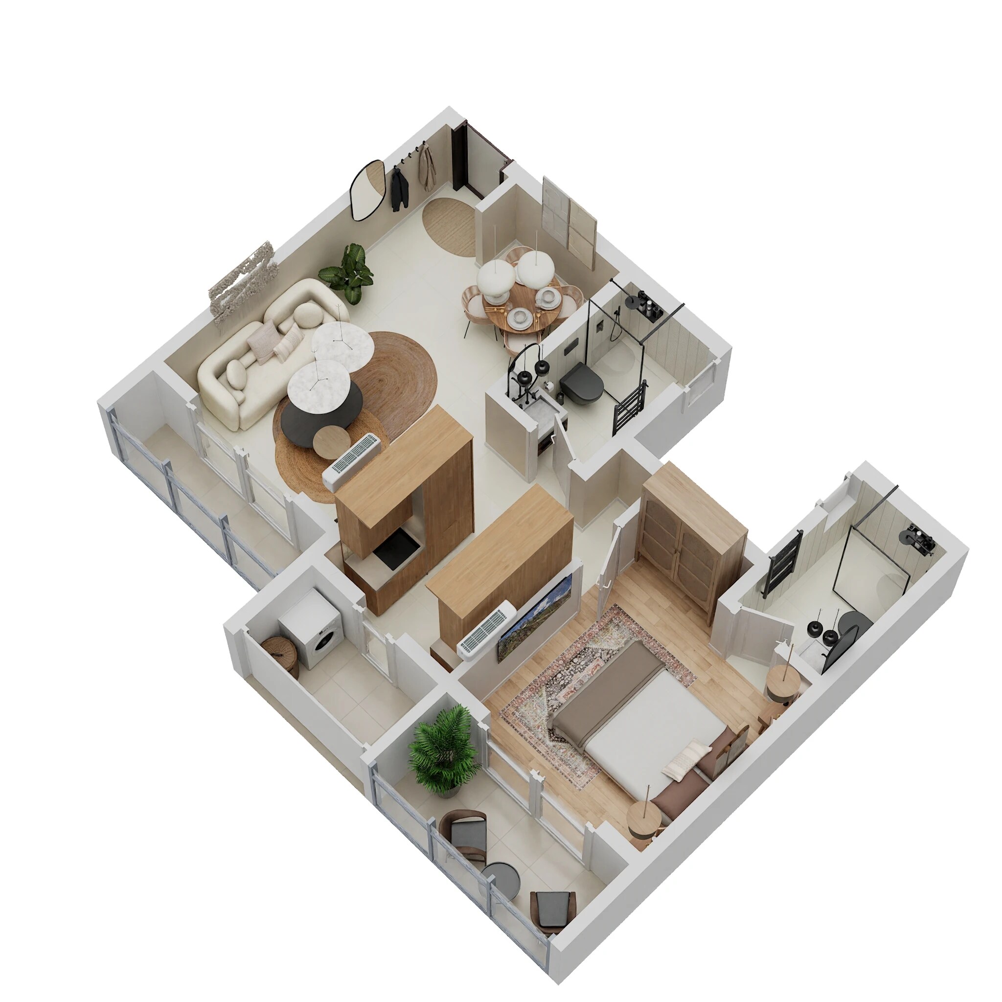 1 BHK 309 Sq. Ft. Apartment