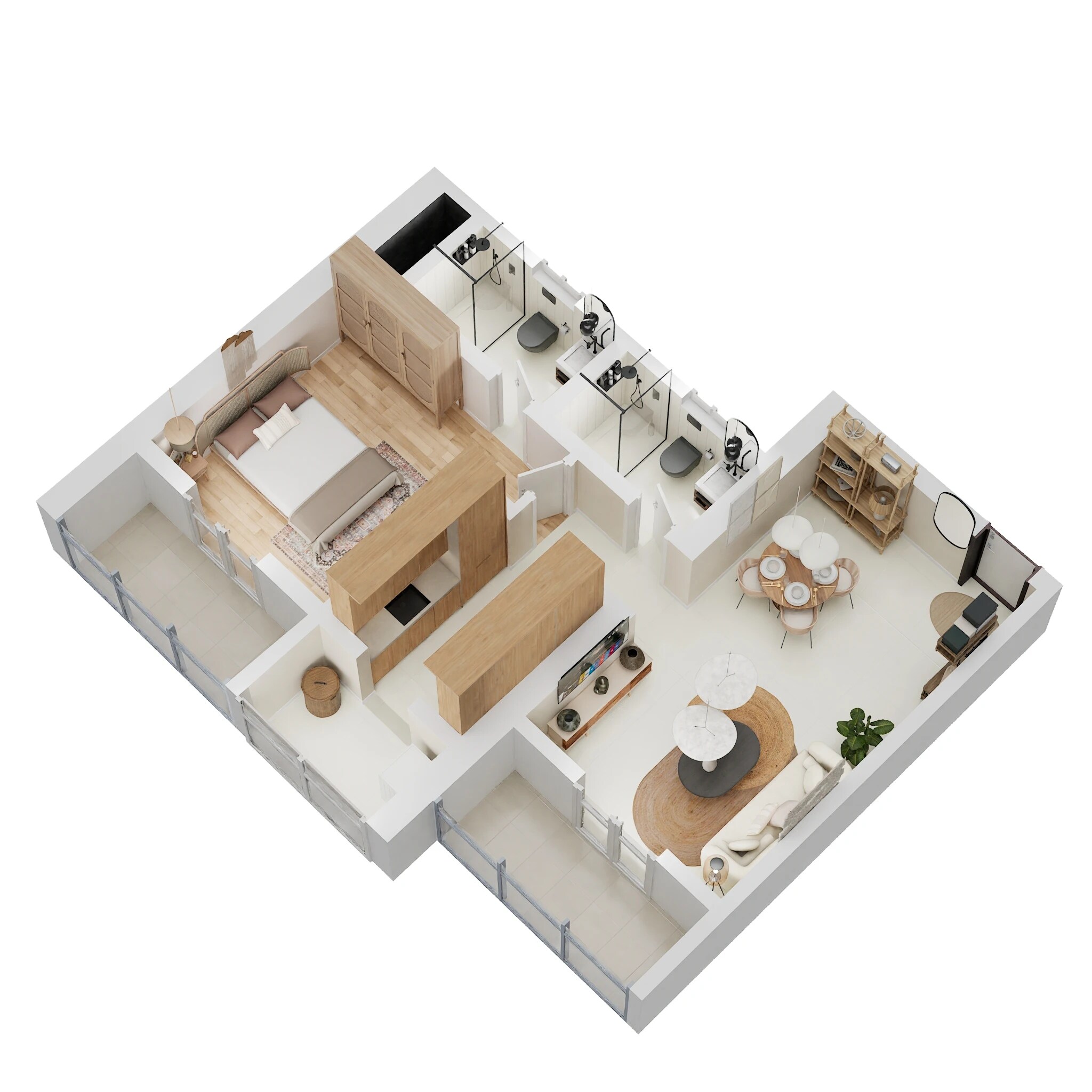 1 BHK 506 Sq. Ft. Apartment