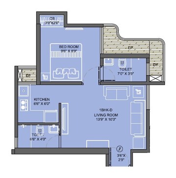  1 BHK Apartment at JVM Accord, Manorama Nagar – for Sale