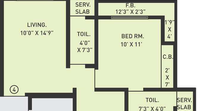 jvm orchid apartment 1 bhk 373sqft 20204807124838