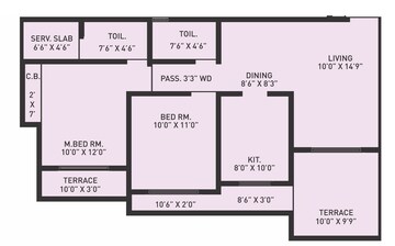  2 BHK Apartment at JVM Orchid, Dhokali – for Sale