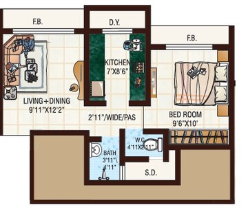  1 BHK Apartment at JVM Tiara, Owale – for Sale