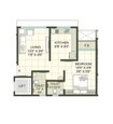 K M Horizon Palms 2 1 BHK Layout