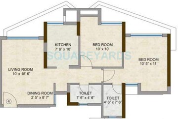  2 BHK Apartment at Kalpataru Hills Phase II, Manpada – for Sale