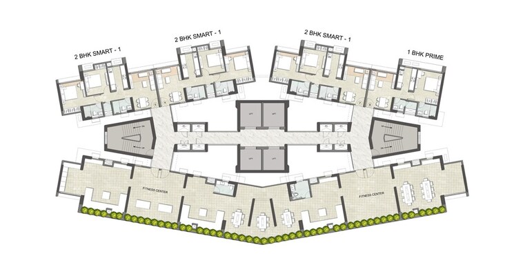 Other, kalpataru-immensa 2 Bedroom 729 Sq.Ft. Apartment In Kolshet Industrial Area Thane 8909701