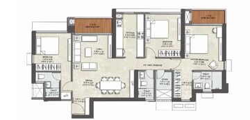  3 BHK Apartment at Kalpataru Immensa C, Kolshet Road – for Sale