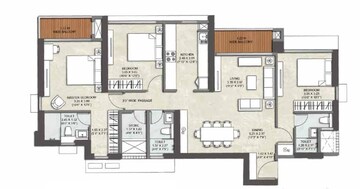  3 BHK Apartment at Kalpataru Immensa H, Kolshet Road – for Sale