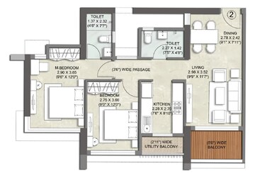  2 BHK Apartment at Kalpataru Paramount, Kapur Bawdi – for Sale