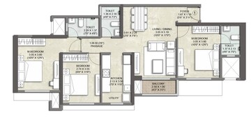  3 BHK Apartment at Kalpataru Srishti, Mira Road – for Sale