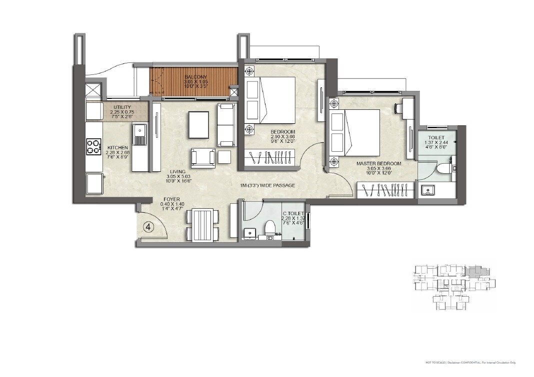  2 BHK Apartment at Kalpataru Srishti Namaah, Mira Road – for Sale