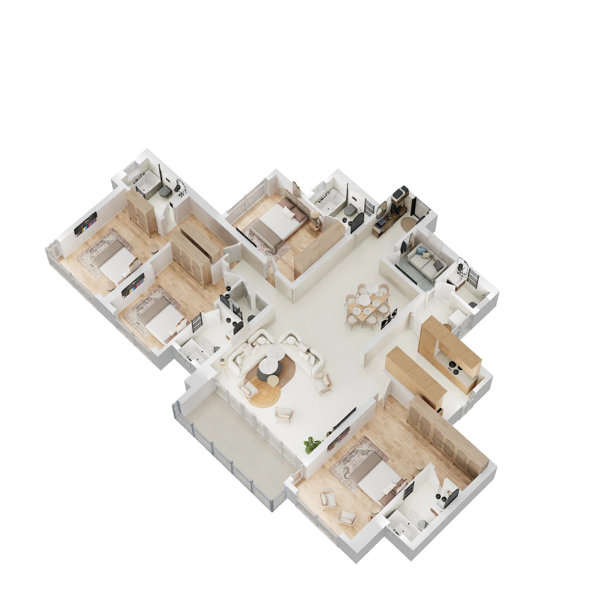 4 BHK 1658 Sq. Ft. Apartment