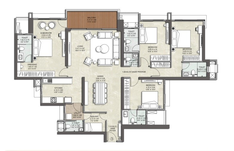 Other, kalpataru-srishti-namaah 4 Bedroom 1658 Sq.Ft. Apartment In Mira Road Thane 9423527