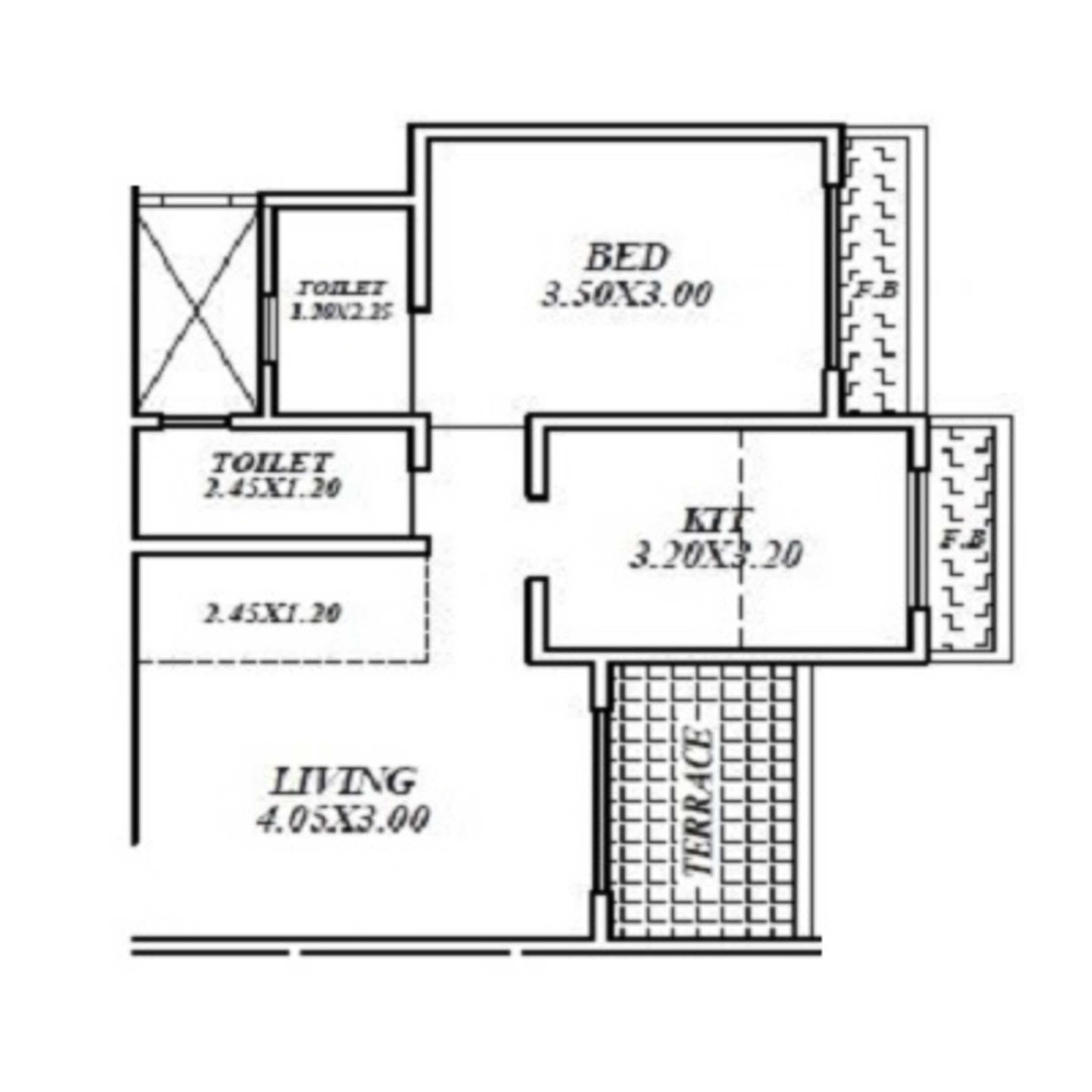 kalyan mangeshi dazzle ii apartment 1 bhk 428sqft 20233629143632
