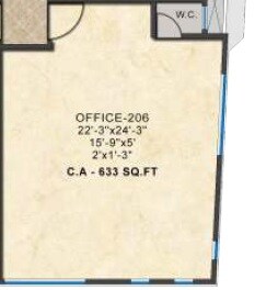633 Sq. Ft. Office Space