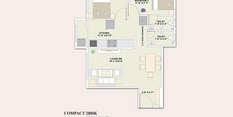 kashish tower apartment 2 bhk 606sqft 20231925171920