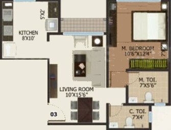 1 BHK Apartment For Rent in Keytech Ashok Smruti Kasarvadavali Thane  7706420