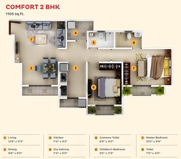  2 BHK Apartment at KIPL Morya, Kasarvadavali – for Sale