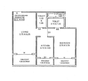 1 BHK 360 Sq. Ft. Apartment in Krishna Empire CHS