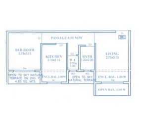 1 BHK 416 Sq. Ft. Apartment in Laxmi Residency Badlapur