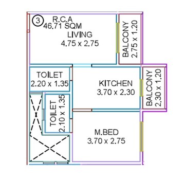 1 BHK Apartment at Leena Oasis, Naya Nagar – for Sale