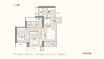  2 BHK Apartment at LnT Evara Heights, Panch Pakhadi – for Sale
