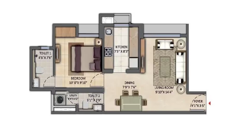  1 BHK Apartment at Lodha Amara, Kolshet Road – for Sale