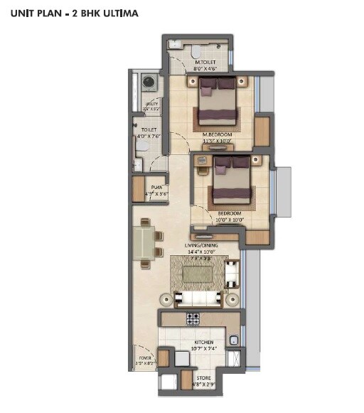  2 BHK Apartment at Lodha Amara, Kolshet Road – for Rent