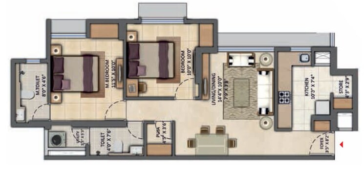 Other, lodha-amara 2 Bedroom 659 Sq.Ft. Apartment In Sandoz Baug Thane 7998608