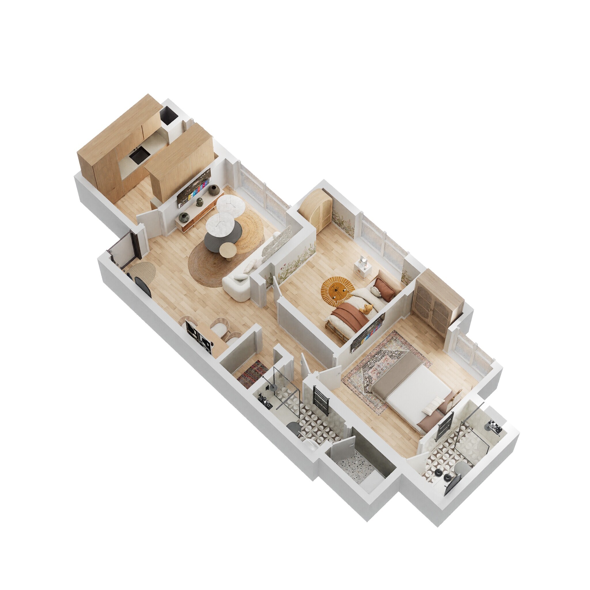 2 BHK 441 Sq. Ft. Apartment