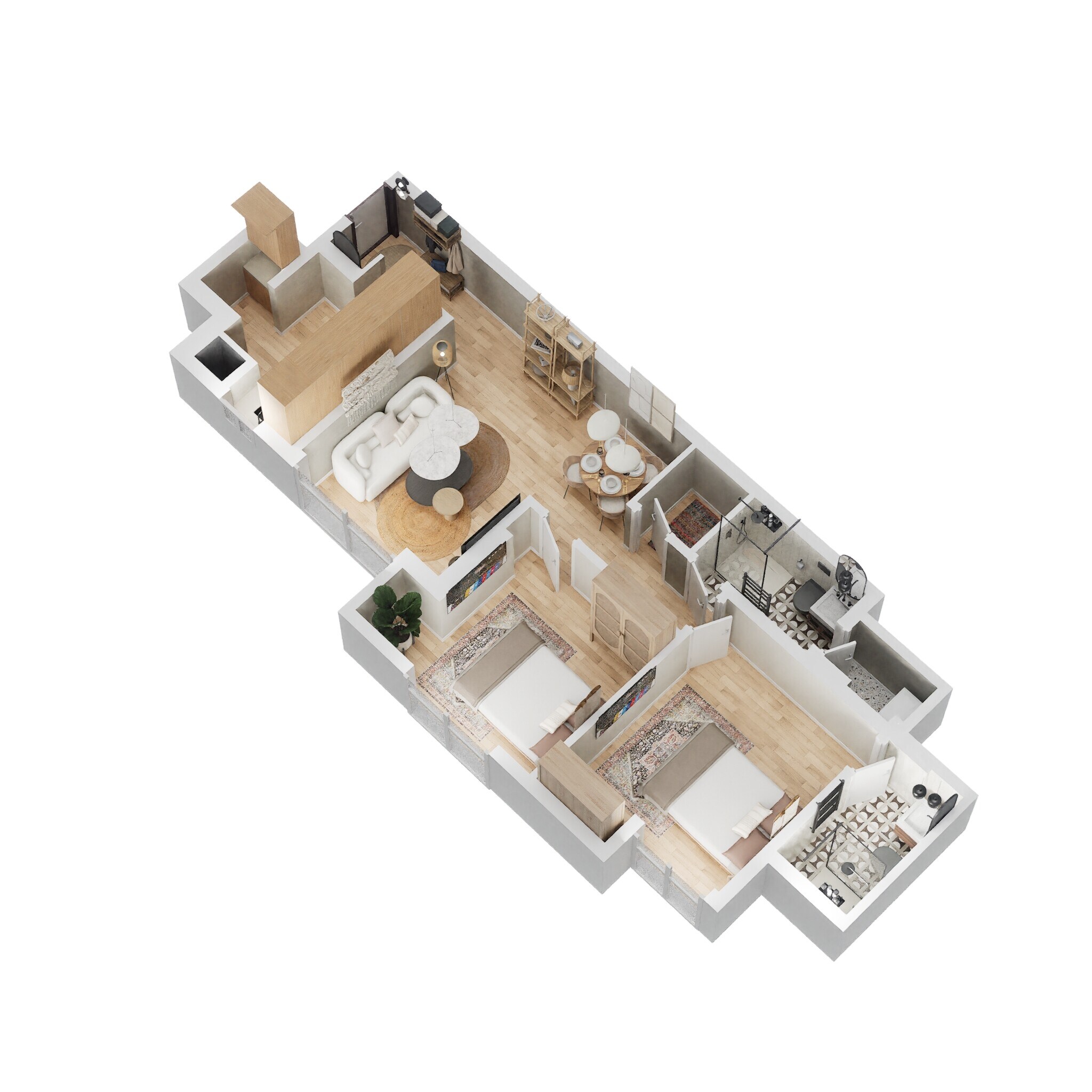 2 BHK 623 Sq. Ft. Apartment