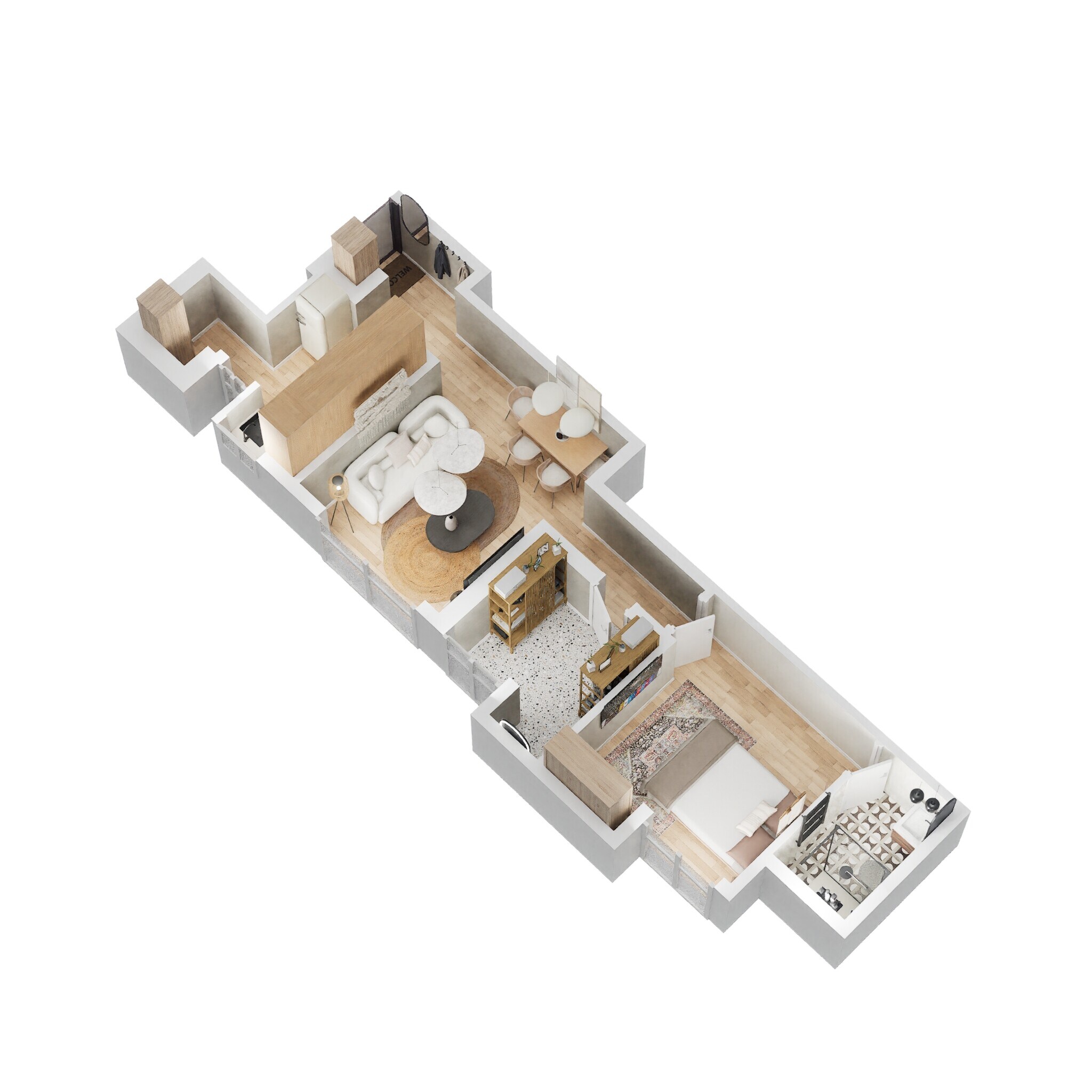 1 BHK 472 Sq. Ft. Apartment