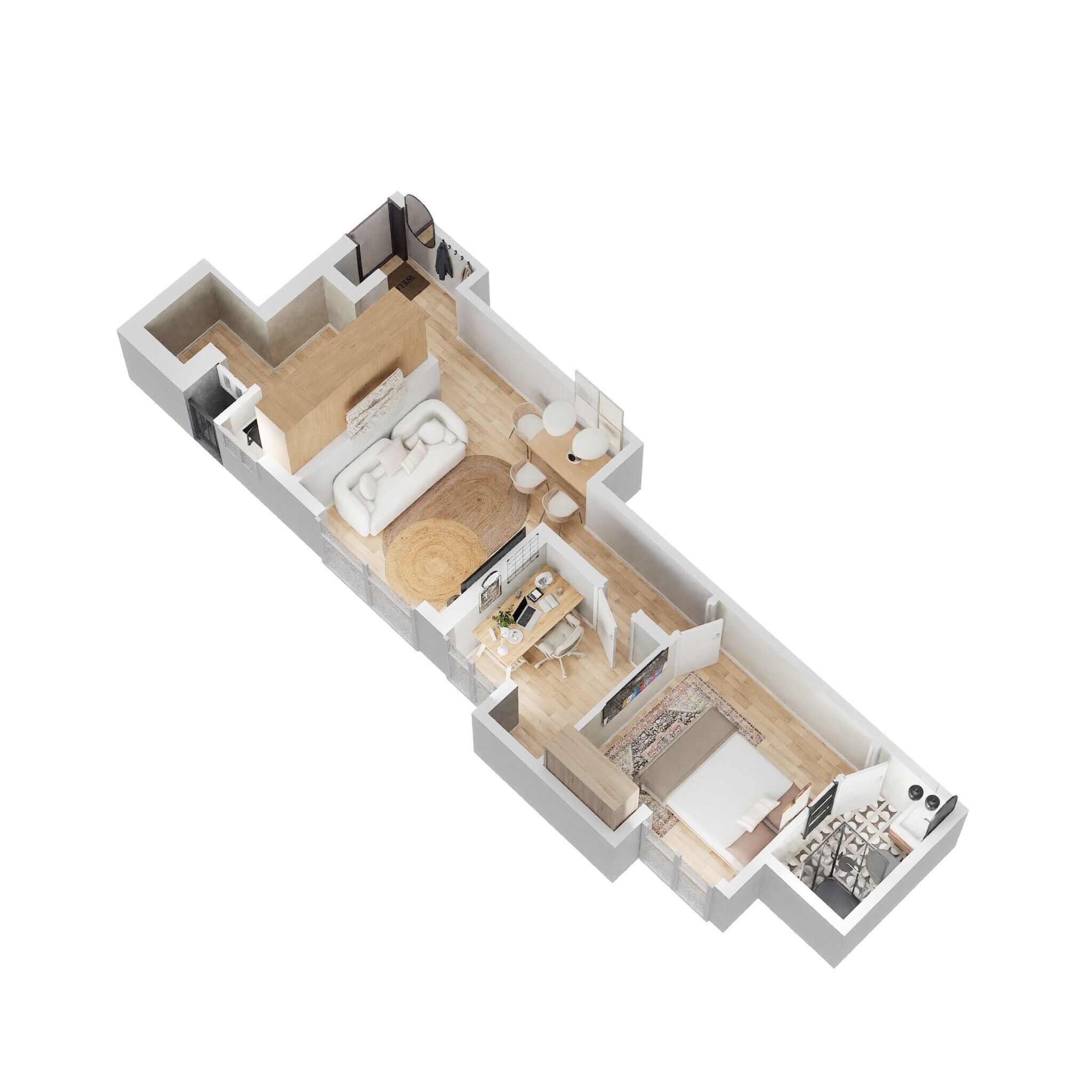 Interior Design Lodha Amara Bhk Resale 720 Sqft BHK Flat For Sale