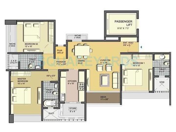 3 BHK Apartment at Lodha Aqua, Mira Road – for Sale
