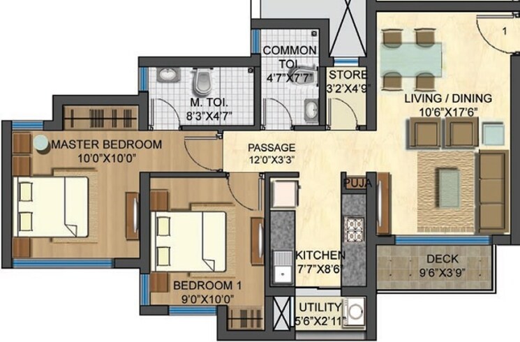 Other, lodha-casa-bella-gold 2 Bedroom 866 Sq.Ft. Apartment In Dombivli East Thane 8834307