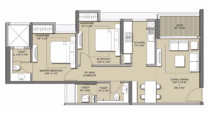 Other, lodha-casa-maxima 2 Bedroom 644 Sq.Ft. Apartment In Mira Road Thane 9176714