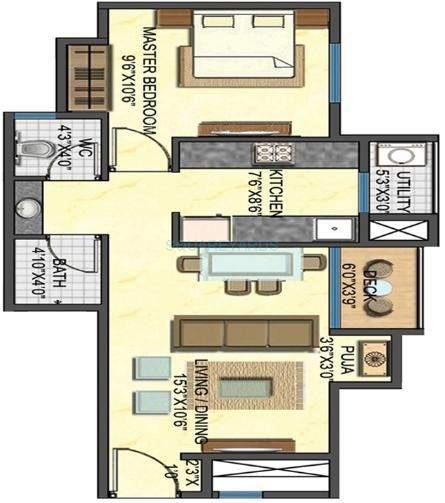 Other, lodha-casa-rio-gold 1 Bedroom 693 Sq.Ft. Apartment In Dombivli East Thane 8167774