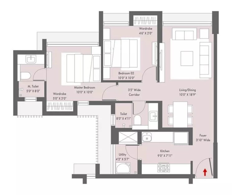 Other, lodha-casa-viva 2 Bedroom 730 Sq.Ft. Apartment In Majiwada Thane 9276170
