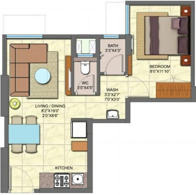 Other, lodha-crown-quality-homes-dombivli 1 Bedroom 322 Sq.Ft. Apartment In Dombivli East Thane 6043974