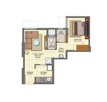  1 BHK Apartment at Lodha Crown Quality Homes, Majiwada – for Rent