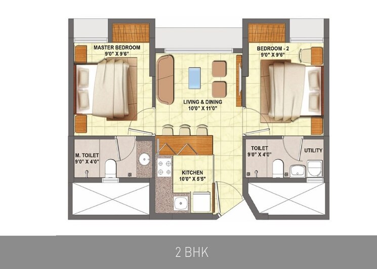 Other, lodha-crown-quality-homes 2 Bedroom 397 Sq.Ft. Apartment In Majiwada Thane 9276094