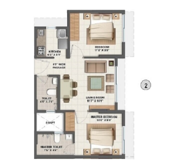 Other, lodha-crown-quality-homes-dombivli 2 Bedroom 487 Sq.Ft. Apartment In Dombivli East Thane 9197036