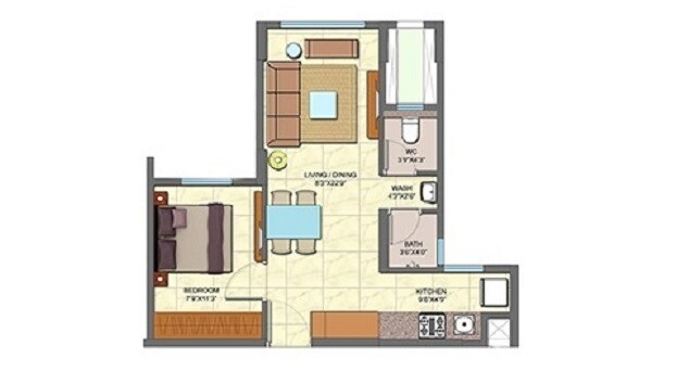 Other, lodha-crown-taloja-quality-homes 1 Bedroom 454 Sq.Ft. Apartment In Dombivli East Thane 7012239